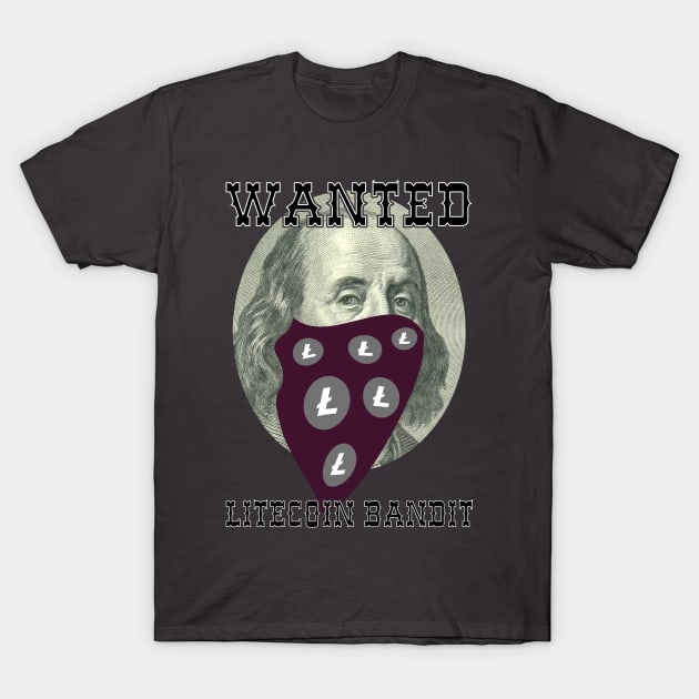 Litecoin Bandit T-Shirt by CryptoTextile